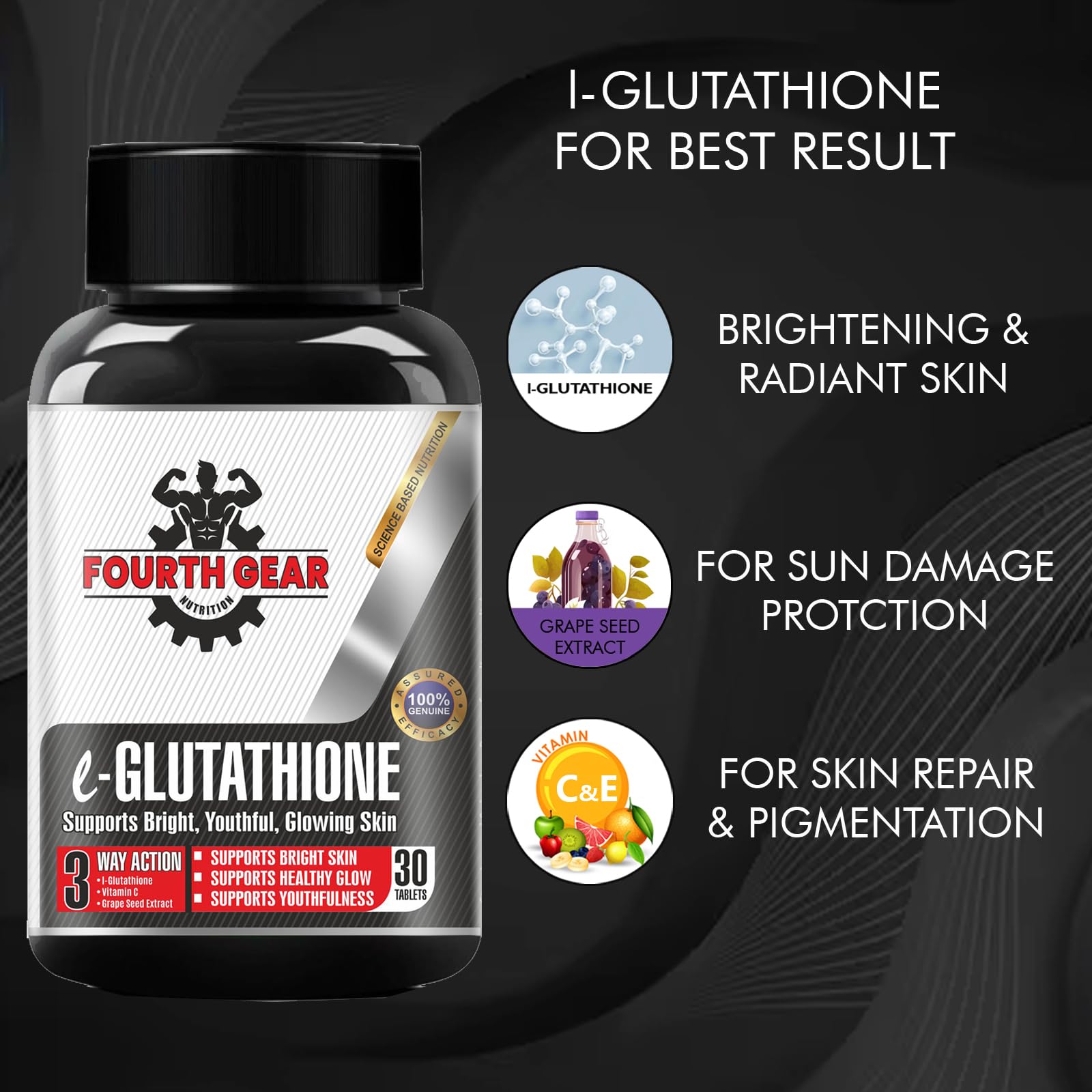 can i take fish oil and glutathione together Vogue Wellness Deep Sea Omega 3 Fish Oil - 60 Softgel & L-Glutathione  Tablets Helps To Glowing Skin | Skin Whitening