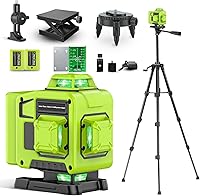 Laser Level 360 Self Leveling with Tripod,CinusLinus 4D Lazer Level,4x360° Cross Line Laser for Construction Project Renovation,Floor Tile, Laser Level Lines Tool