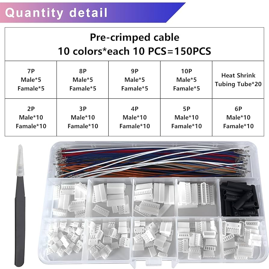 J  jinセット Amazon.com: Kidisoii ZH 1.5mm Male & Female Extension JST