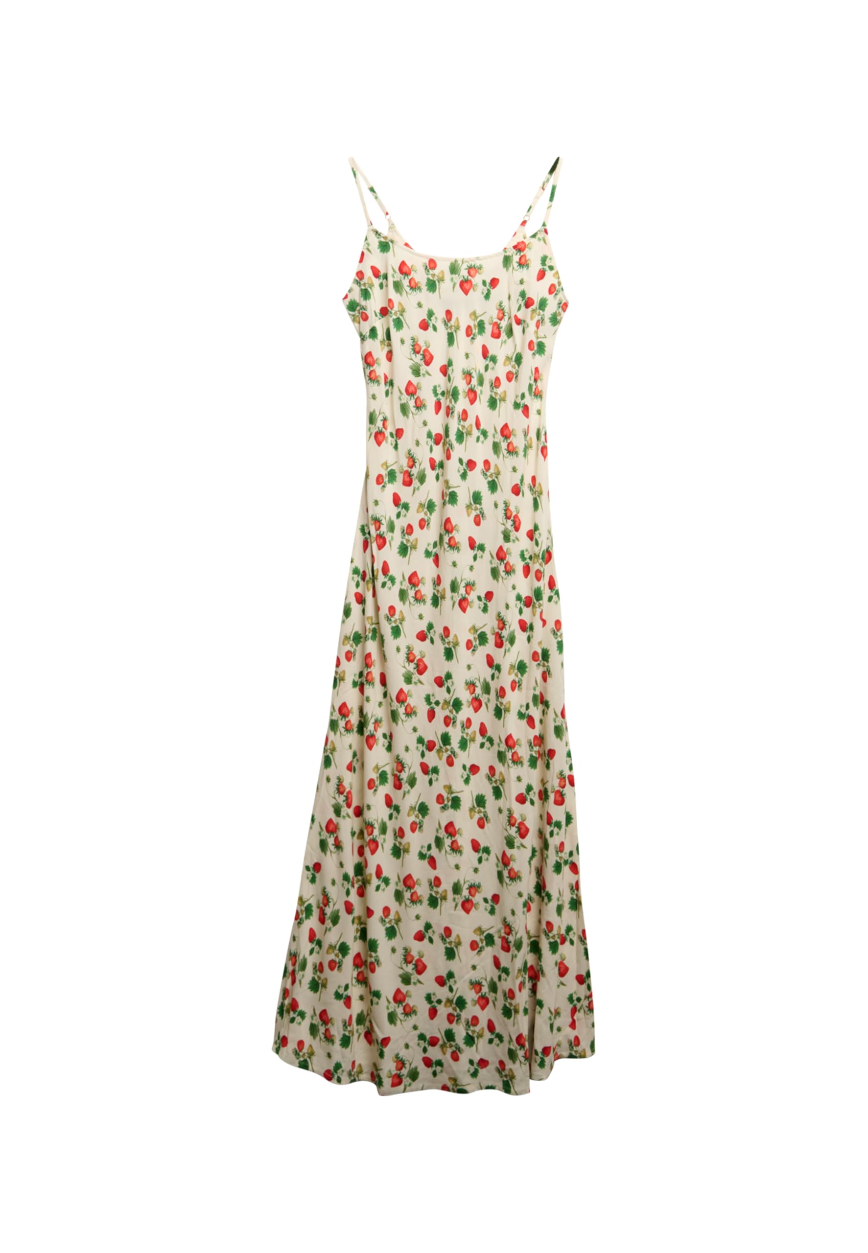 Superdry Women's Slant Maxi Strappy Dress, strawberry, 10