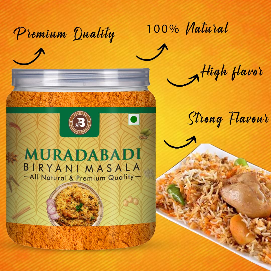 Brew Lab Traditional Muradabadi Biryani Masala | Authentic, Aromatic, Flavorful (250GM) 2