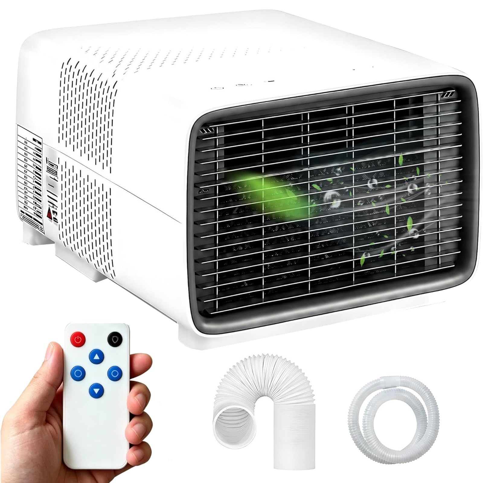 TozMvi Quiet Portable Air Conditioner – 2700 BTU Real Compressor AC Unit, 280W Low Power Consumption, 45dB Ultra-Silent Operation, 3-in-1 Cooling + Dehumidifier + Fan with Timer & Remote