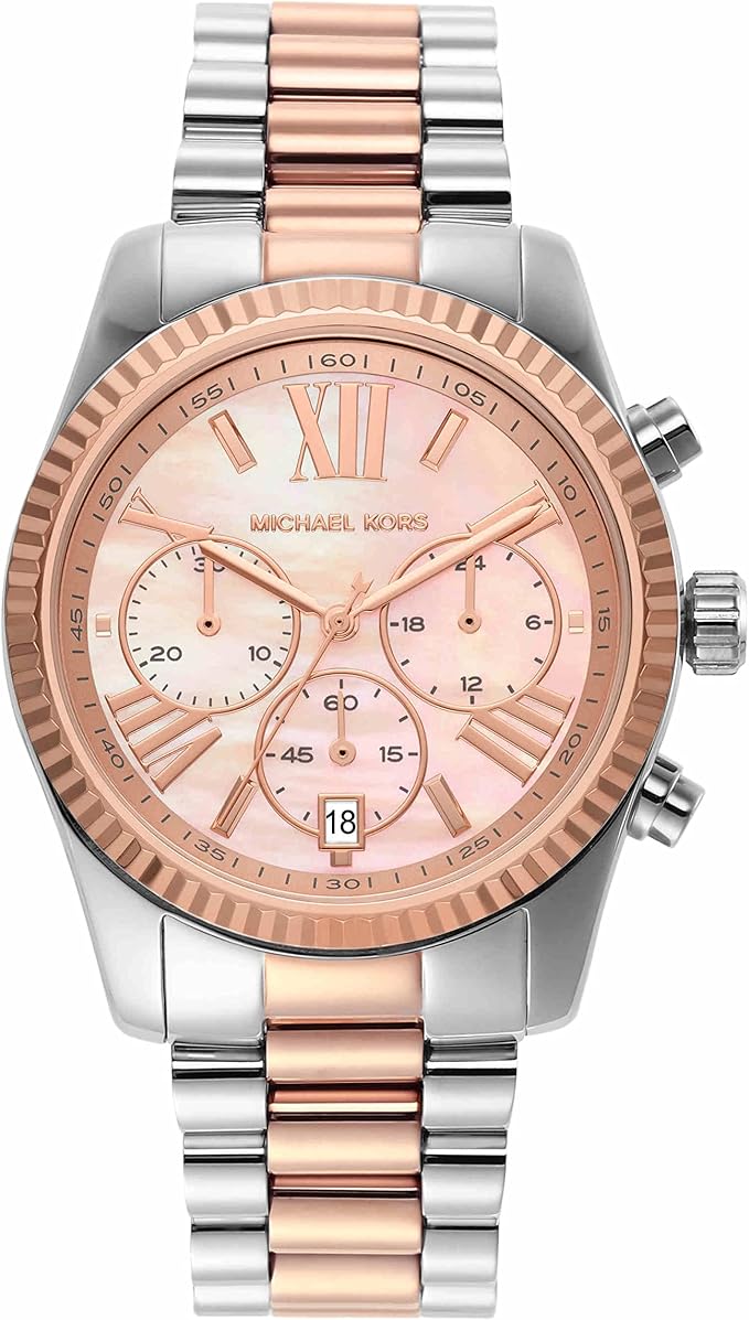 Michael Kors Lexington Women's Watch, Stainless Steel Chronograph Watch for Women