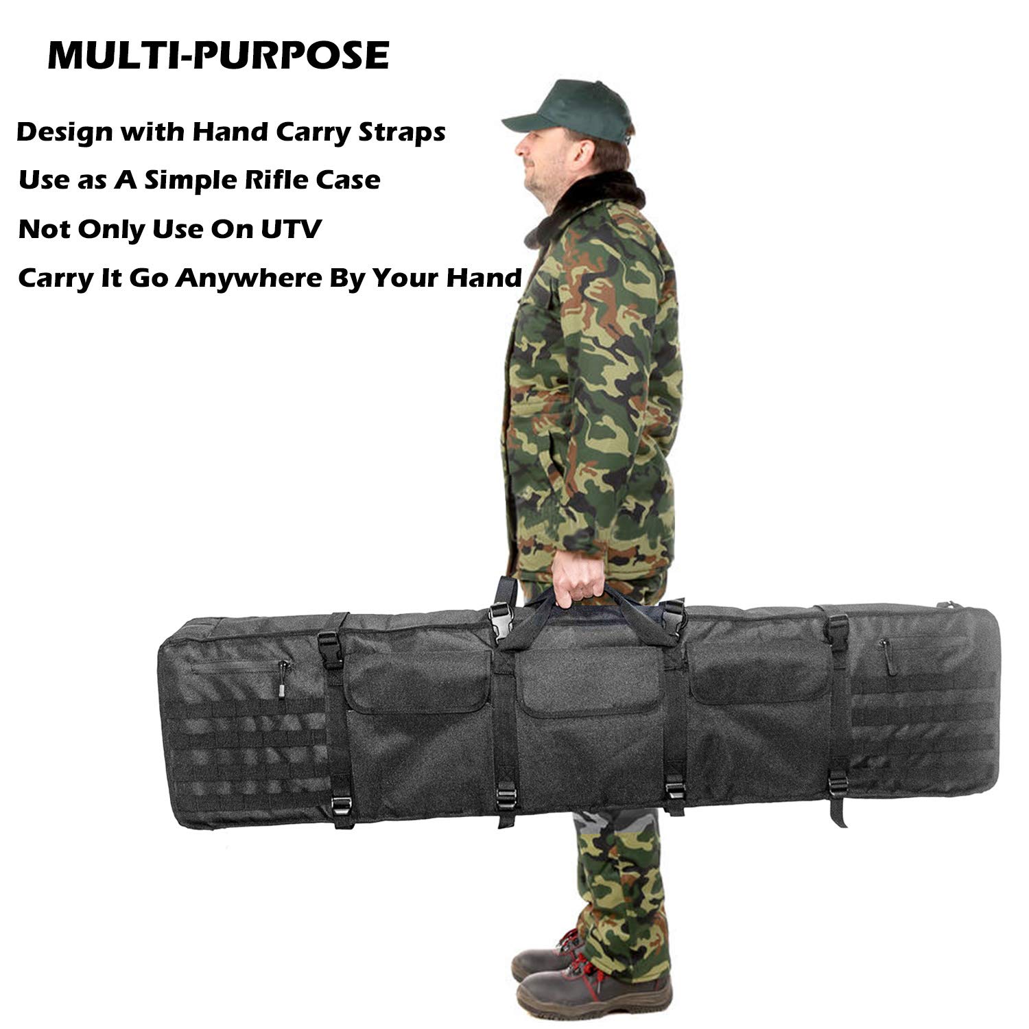 Rifle Case Soft ShotGun Bags for UTV Gun Rack Storage, Waterproof Dust