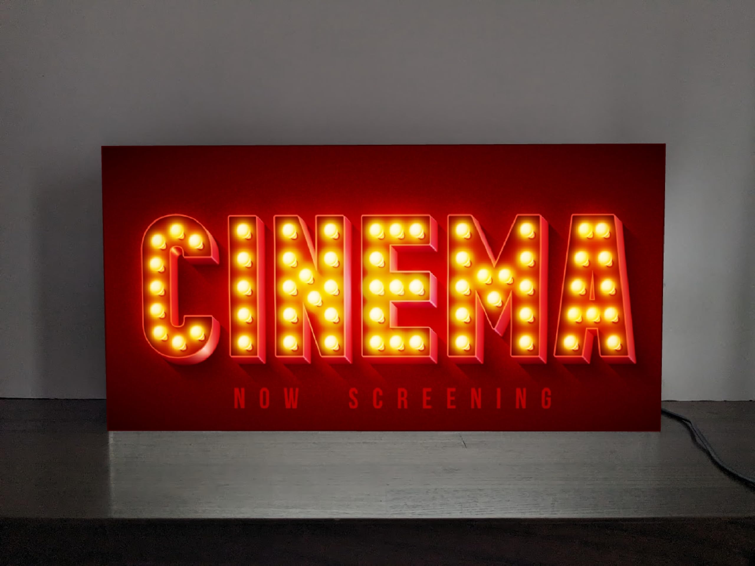 Amazon.co.jp: 立体に見える【Lサイズ】映画の時間 CINEMA 映画 映画館