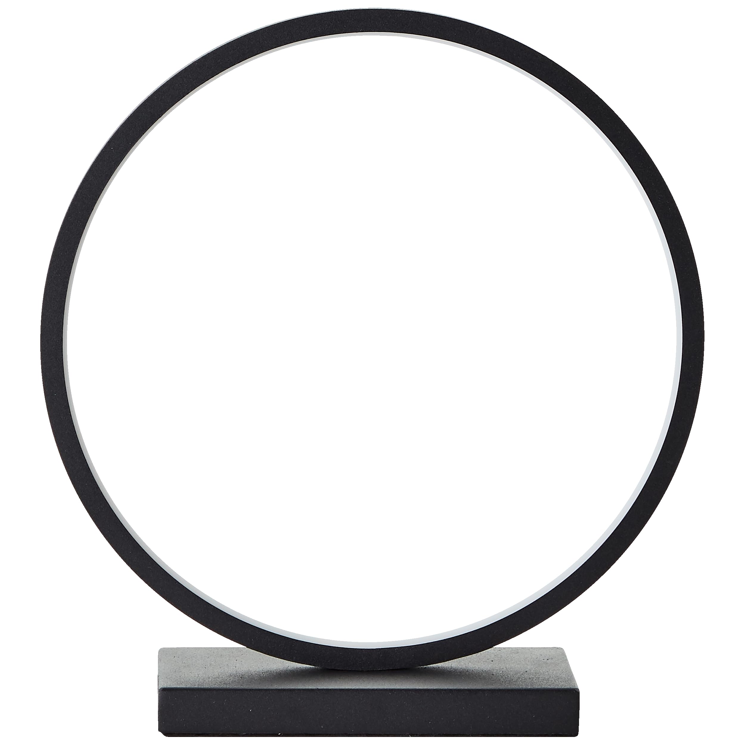 Lightbox LED Tischlampe - minimalistische Tischleuchte aus Aluminium - warmweißes Licht 3000 K - moderne Nachttischlampe mit Kabelschalter - inkl. LED