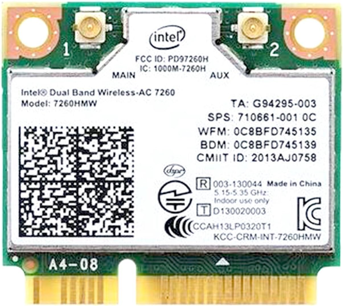 WAVLINK WN675X3-PCIE Adattatore wireless Tri-band 5400Mbps WiFi 6E PCIe BT 5.3 Scheda di rete