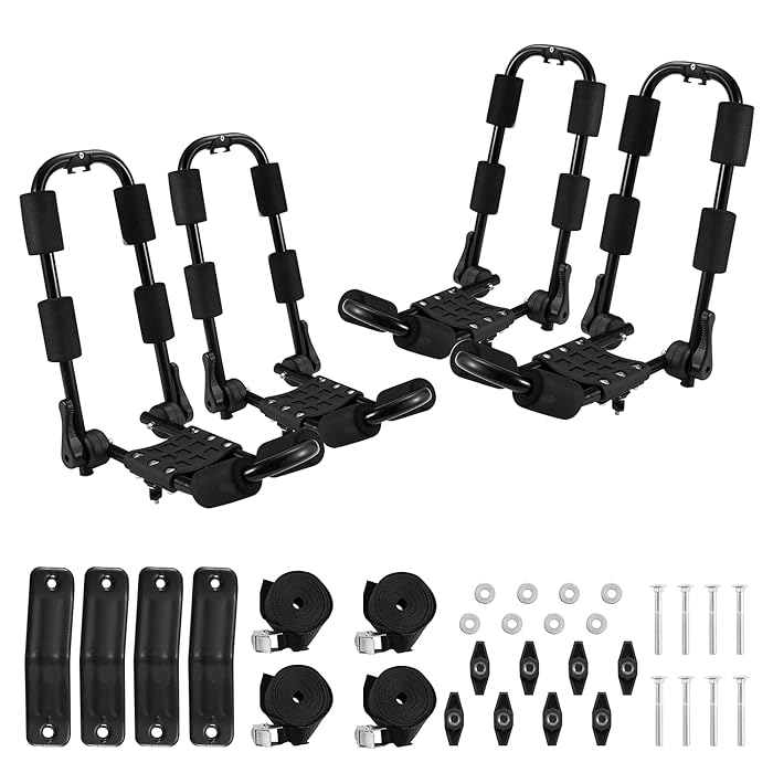 Buy YOLENY JBar Kayak Rack 2 Pairs Mount on Crossbar Heave Duty