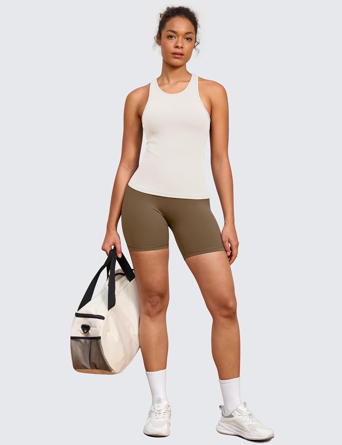 BAYDI Clouduxi Racerback Workout Tank Tops for Women Yoga Sleeveless Camisole Athletic Running Gym Shirts