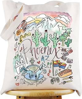 G2TUP Phoenix Arizona Travel Tote Bag Phoenix Trip Souvenir Gift Phoenix Landmarks Shoulder Bag Phoenix Merch