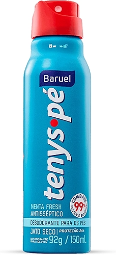 Tenys Pé Baruel Menta Fresh Jato Seco 92g - Desodorante para os pés