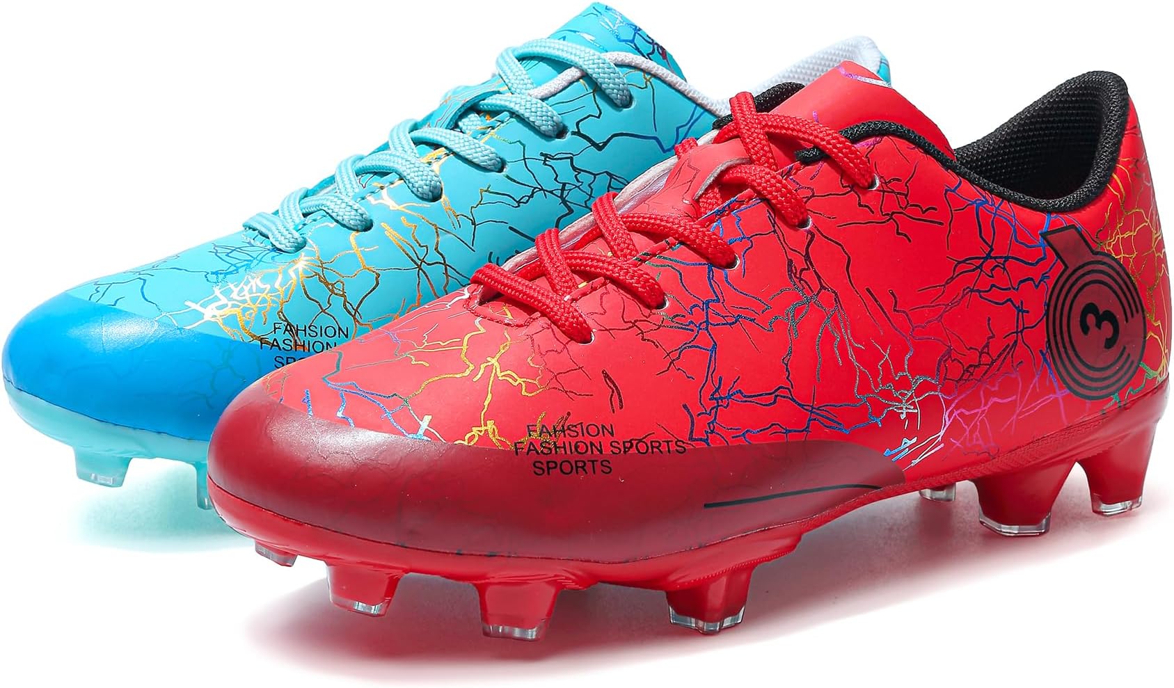 Boys Soccer Shoes Kids Girls Firm Ground Cleats Astro Turf Trainers Football Boots Outdoor Spikes Athletic Sport Shoes Teenager Professional Football Shoes