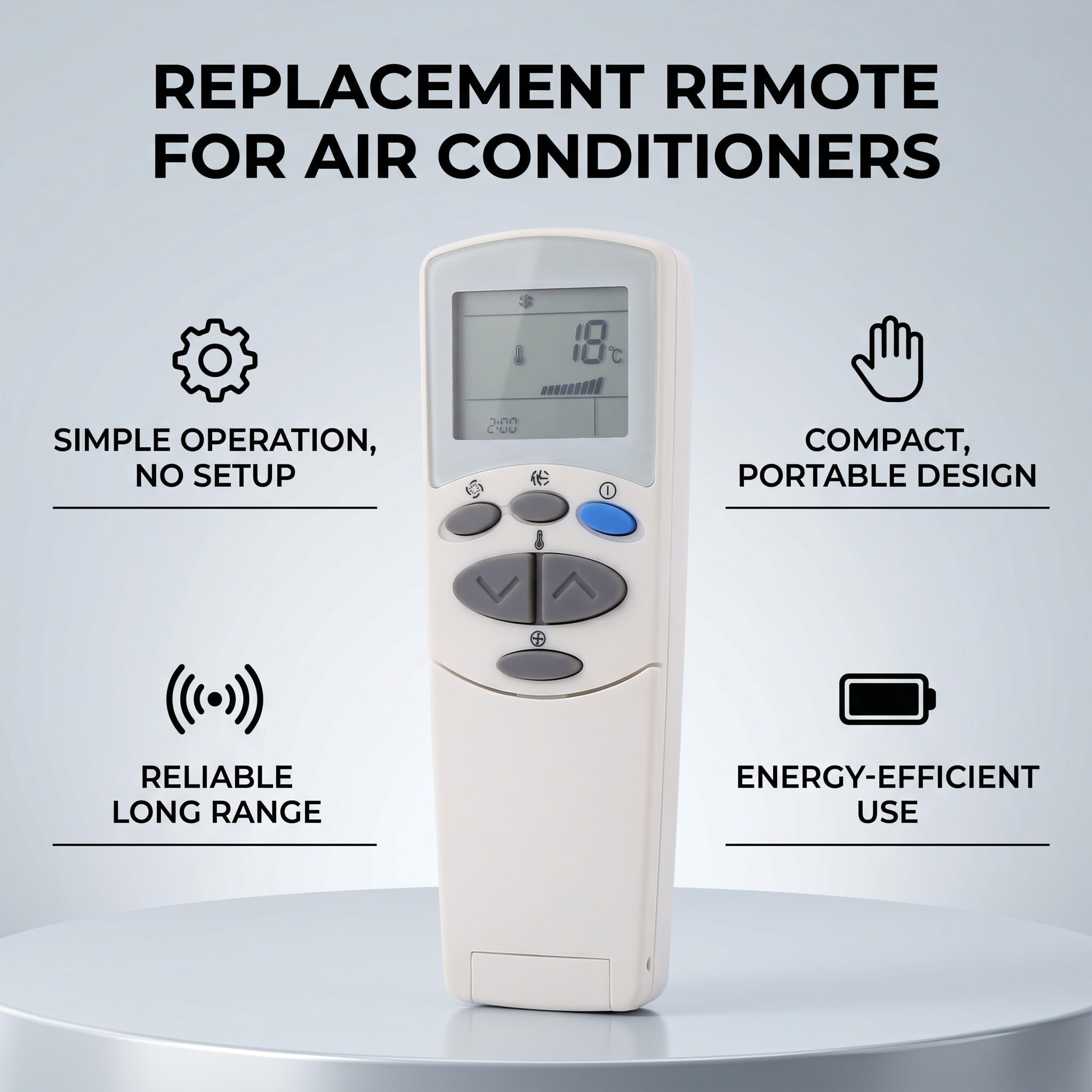 Mando a distancia de aire acondicionado para 6711A90032L, mando a distancia universal de repuesto para aire acondicionado (1)