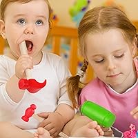 Vista 4 de Martillo de juguete de mazo de madera, martillos de madera de simulación, martillos de madera pequeños de plástico para niños, martillo falso