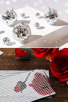 Buffer Kare Silver Cam Mozaik Fayans Çıkartmaları Kendinden Yapışkanlı Aynalı, PRA-13113458-7030