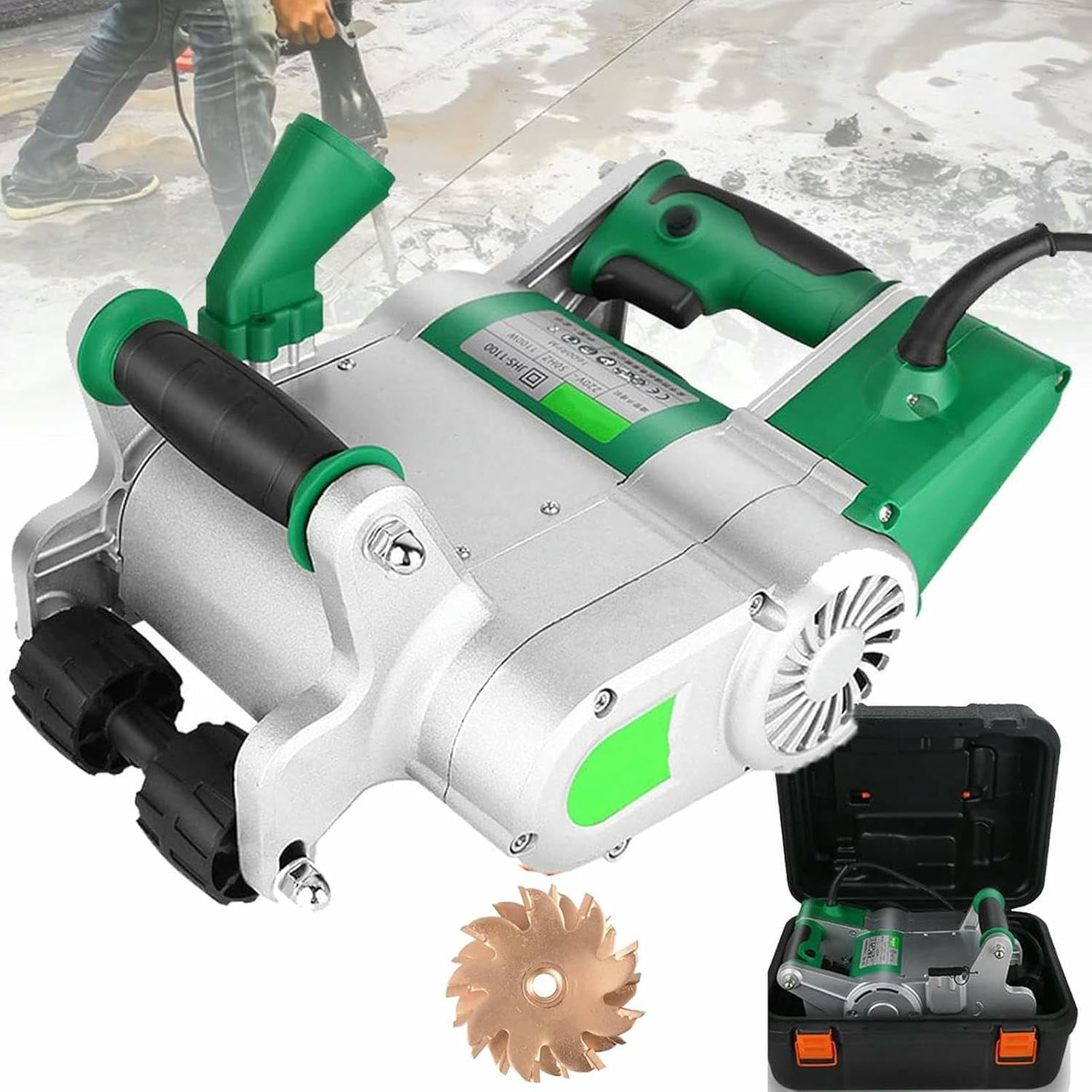 Cortador eléctrico de ranurado de pared con 40 mm de profundidad para un corte preciso de hormigón