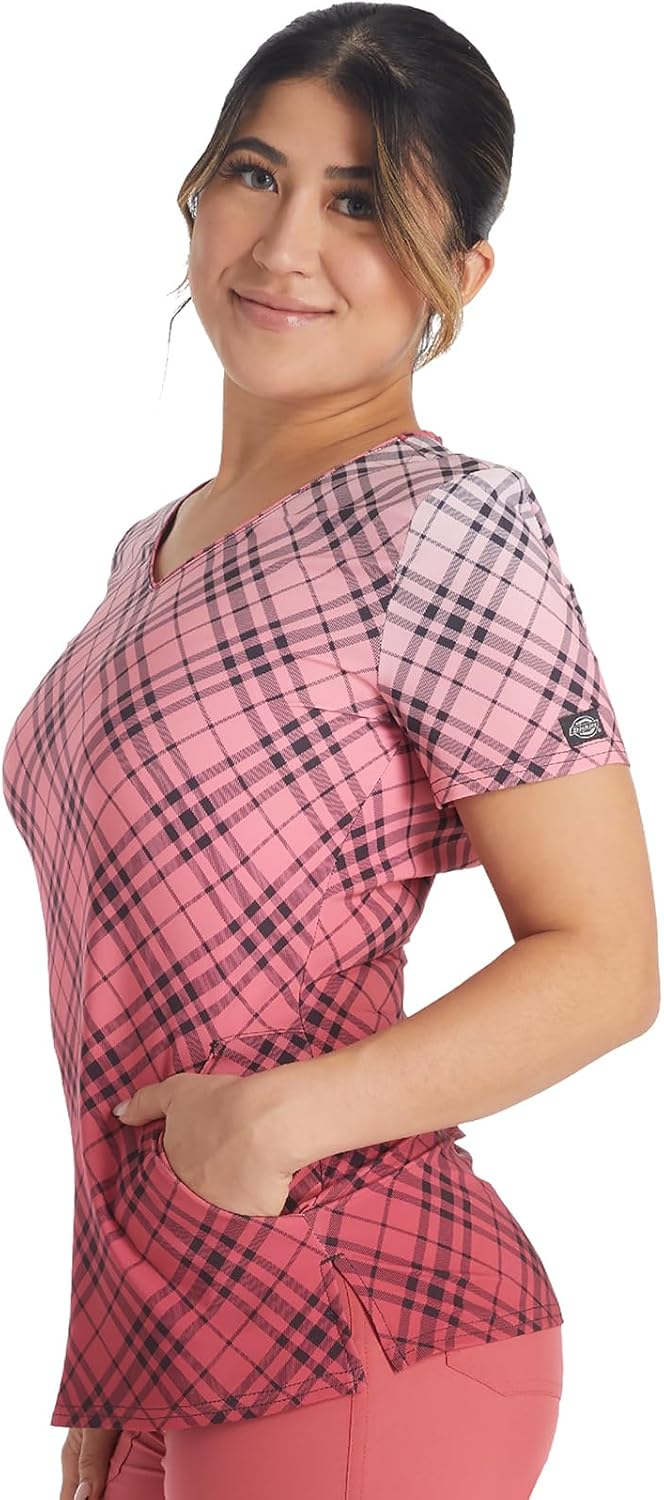 Dickies EDS Women Scrubs Top V-Neck DK853 - Image 6