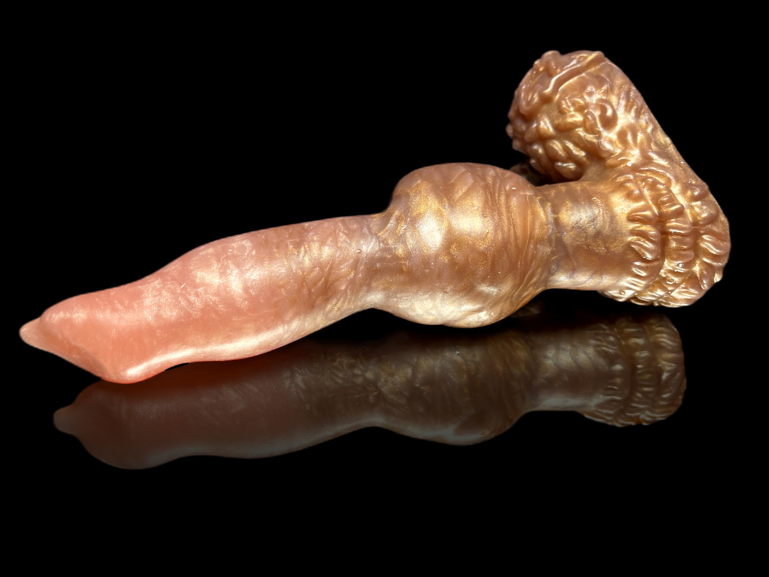 Amazon.com: FlirtyDawg Fantasy Monster Werewolf Alien Dildo Adult Anal  Realistic Sex Toy Butt Plug Platinum Silicone Knotted Lucky Colorful Sex  Toys Women Men Couple handmade USA (rosegold & bronze, 7 inch) :