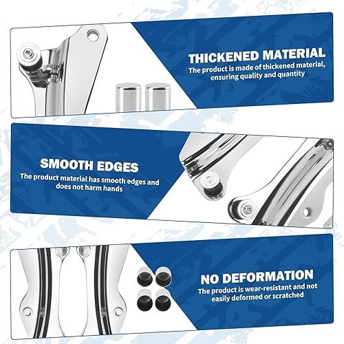 Miniatura 8 de Kit de accesorios de acoplamiento de 4 puntos para motocicleta y 4 piezas de cubiertas de accesorios de acoplamiento para Harley Touring Street