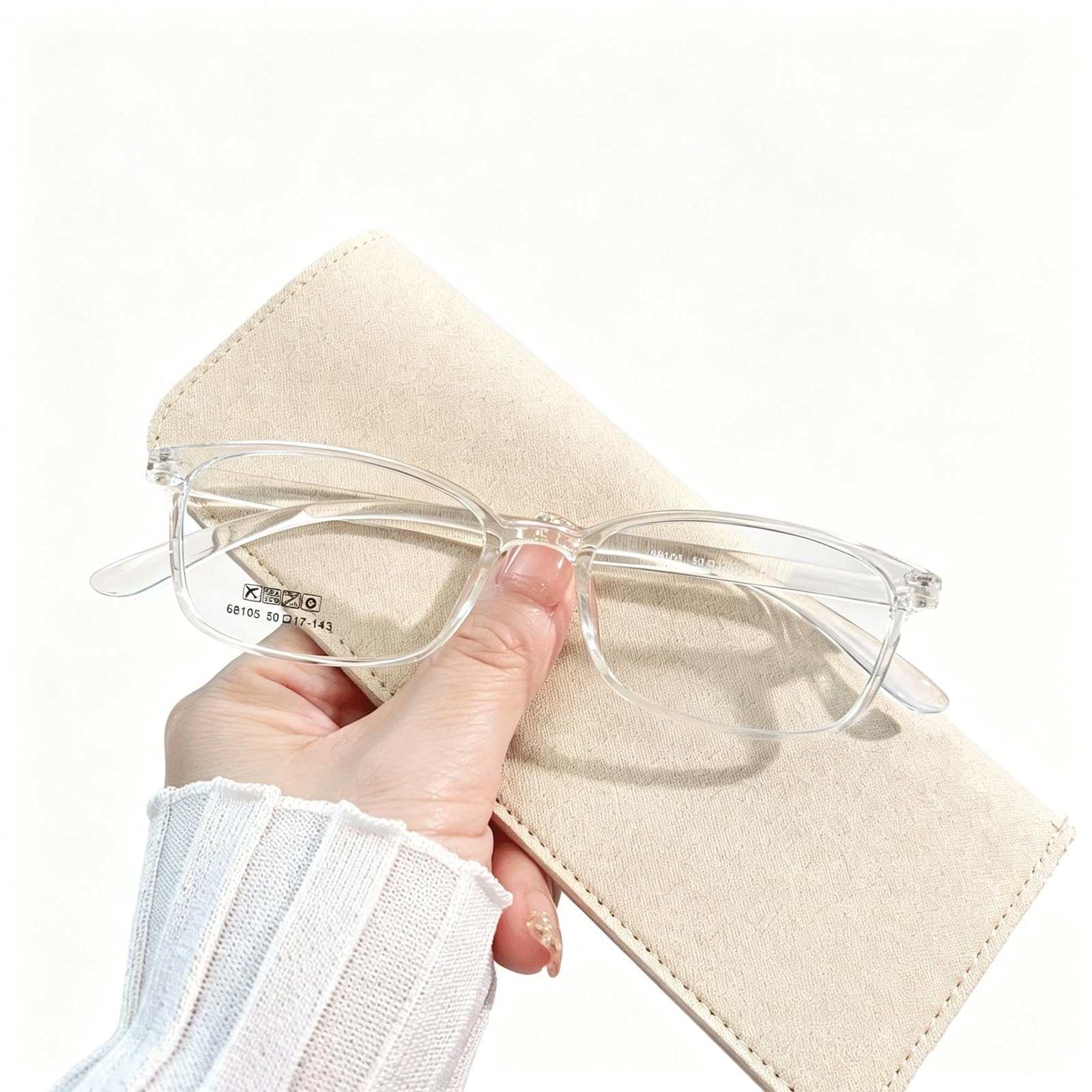 Gafas cuadradas pequeñas de TR90 ultraligeras y decorativas sin receta