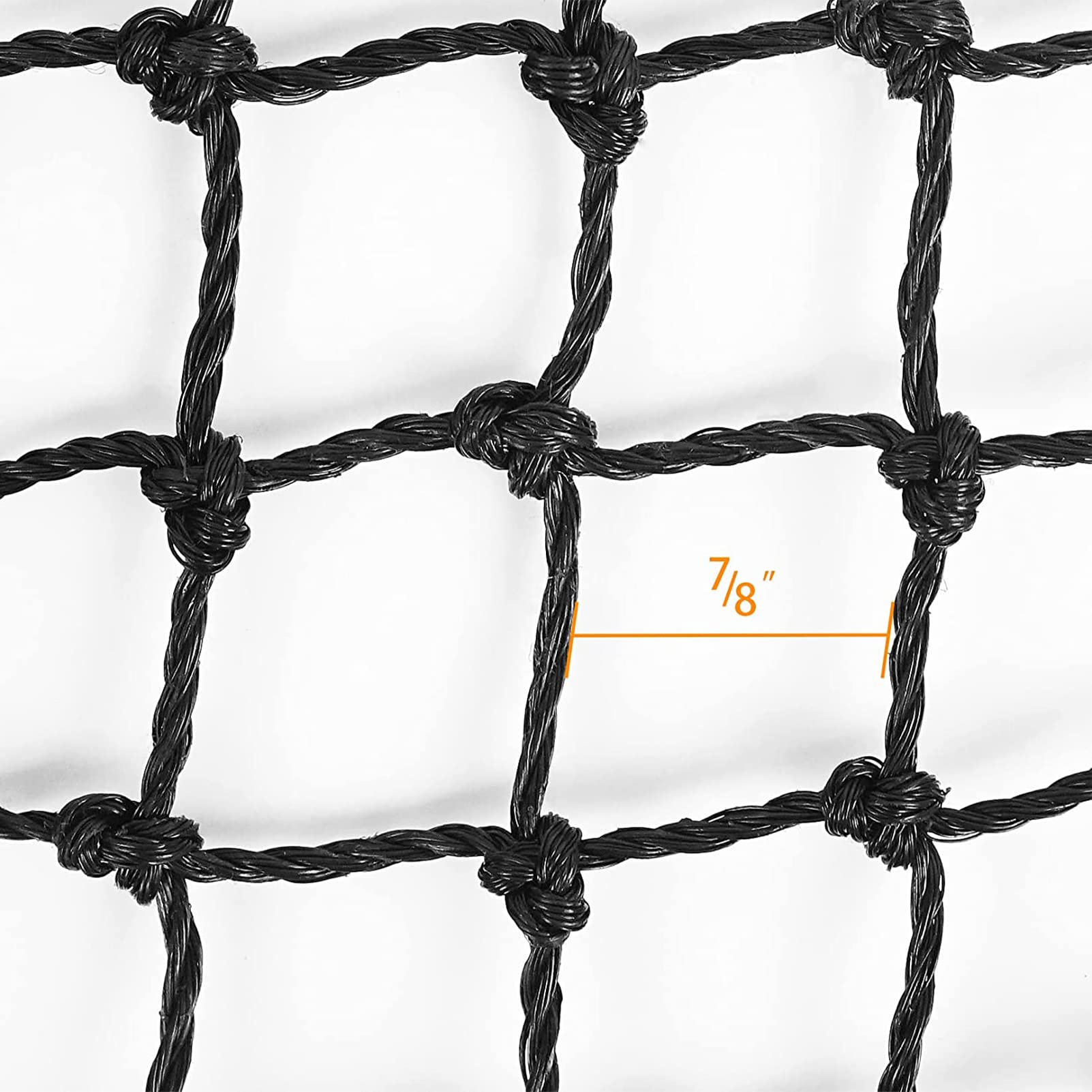 Aoneky HDPE Twisted Golf Sports Practice Barrier Net, Golf Ball Hitting Netting, Golf High Impact Net, Heavey Duty Golf Containment Net (10x10 ft)