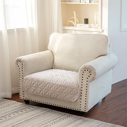 Ameritex Funda de sofá impermeable para asientos, funda de sofá para perros, funda de sofá para mascotas, funda de terciopelo para silla, sofá