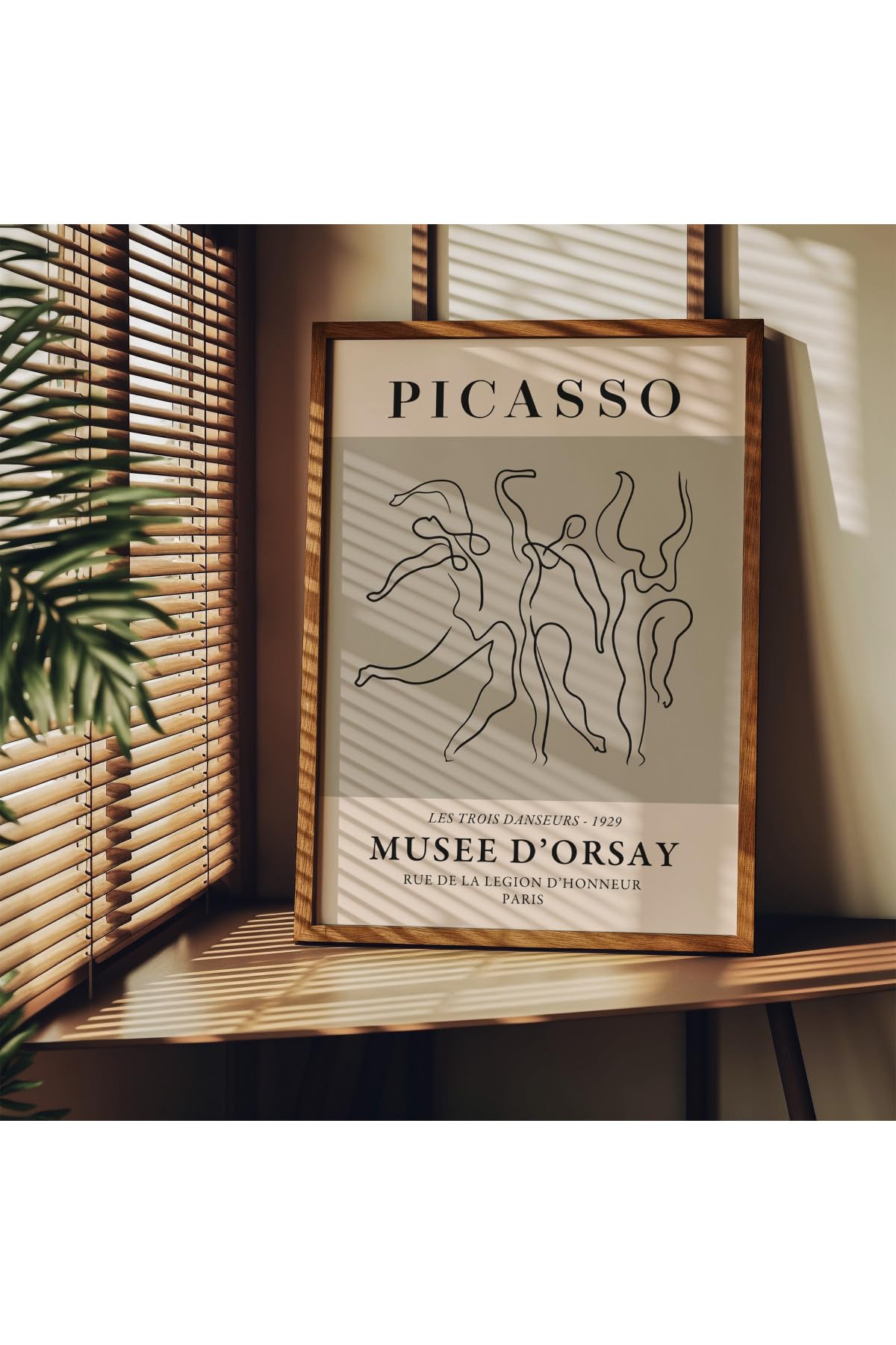 Fark Tanıtım Picasso Çerçevesiz Poster, Modern Dekoratif Çerçevesiz Poster, Tablo, Picasso-3, 40 x 50