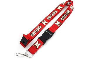 Aminco NCAA Unisex-Adult Maryland Terrapins Woven Lanyard