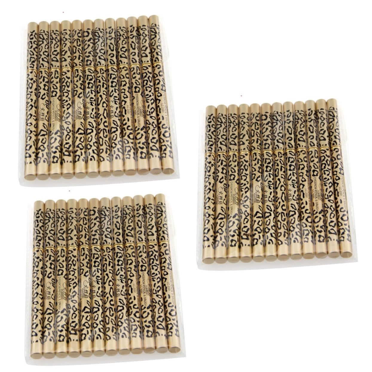 Beaupretty 3pièces Crayon à Sourcils Étanche Noir Avec Pinceau Ensemble Double Extrémité Design Pratique Pour Maquillage Naturel Et Sophistiqué