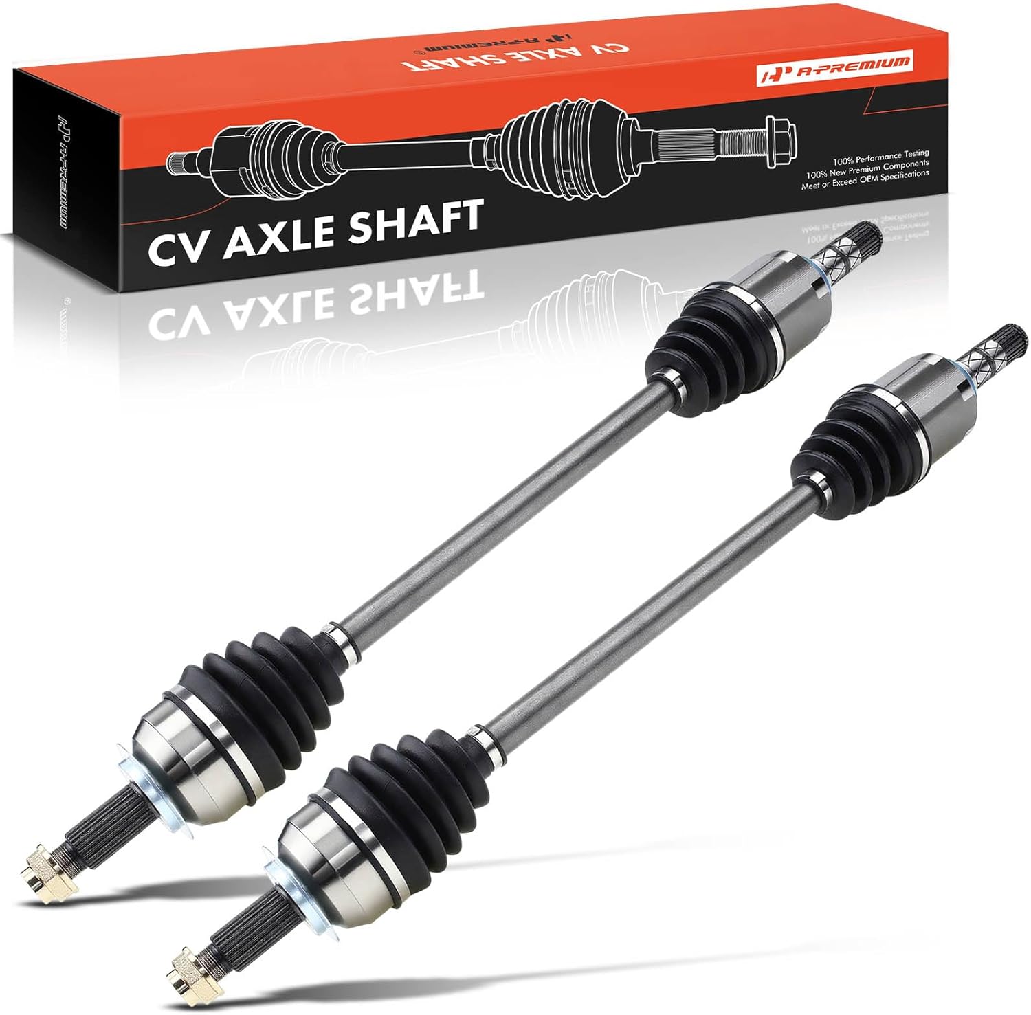 A-Premium Pair (2) Front CV Axle Shaft Assembly Compatible with Subaru Impreza 2011-2014, Forester 2009-2013, XV Crosstrek 2013-2014, 2.0L 2.5L, Driver and Passenger Side