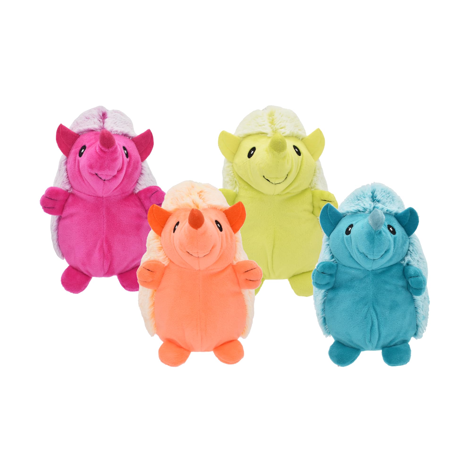 MULTIPETAssorted Colors Hedgehogs Dog Toy 8 inches Pack of 3
