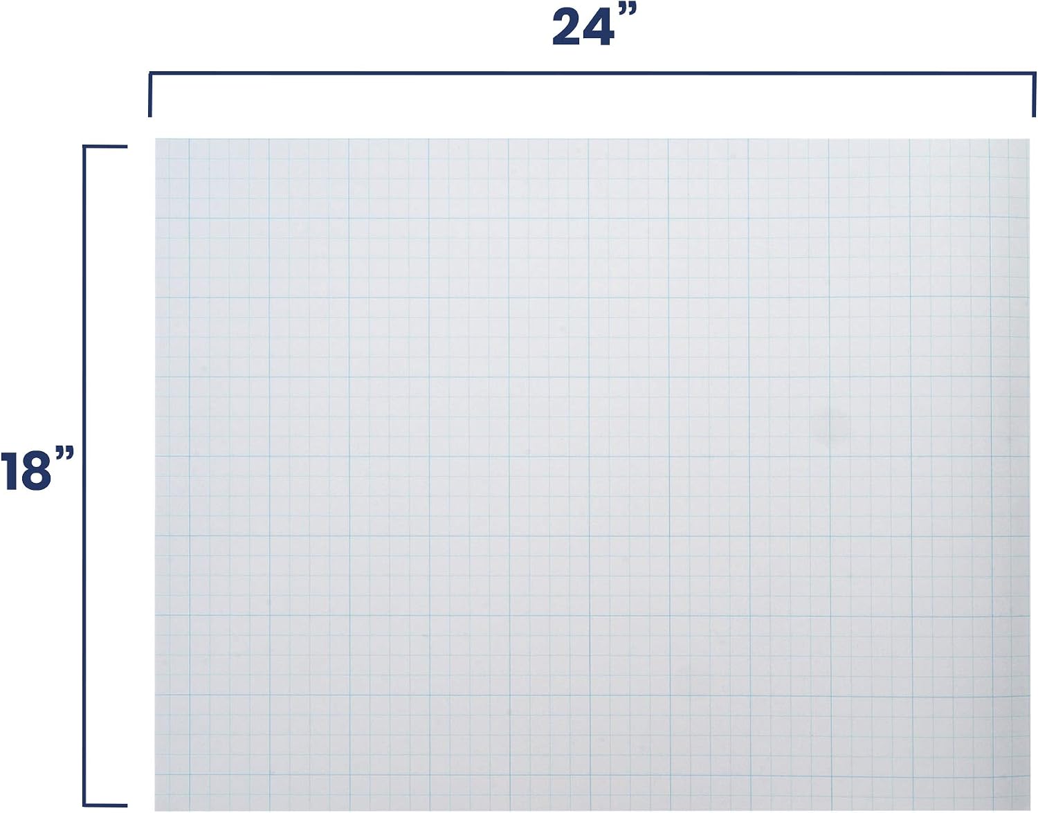 Pacific Arc Drafting Vellum Sheets, 10-Sheets 18 x 24 inches Paper Rag Vellum Gridded 4 x 4