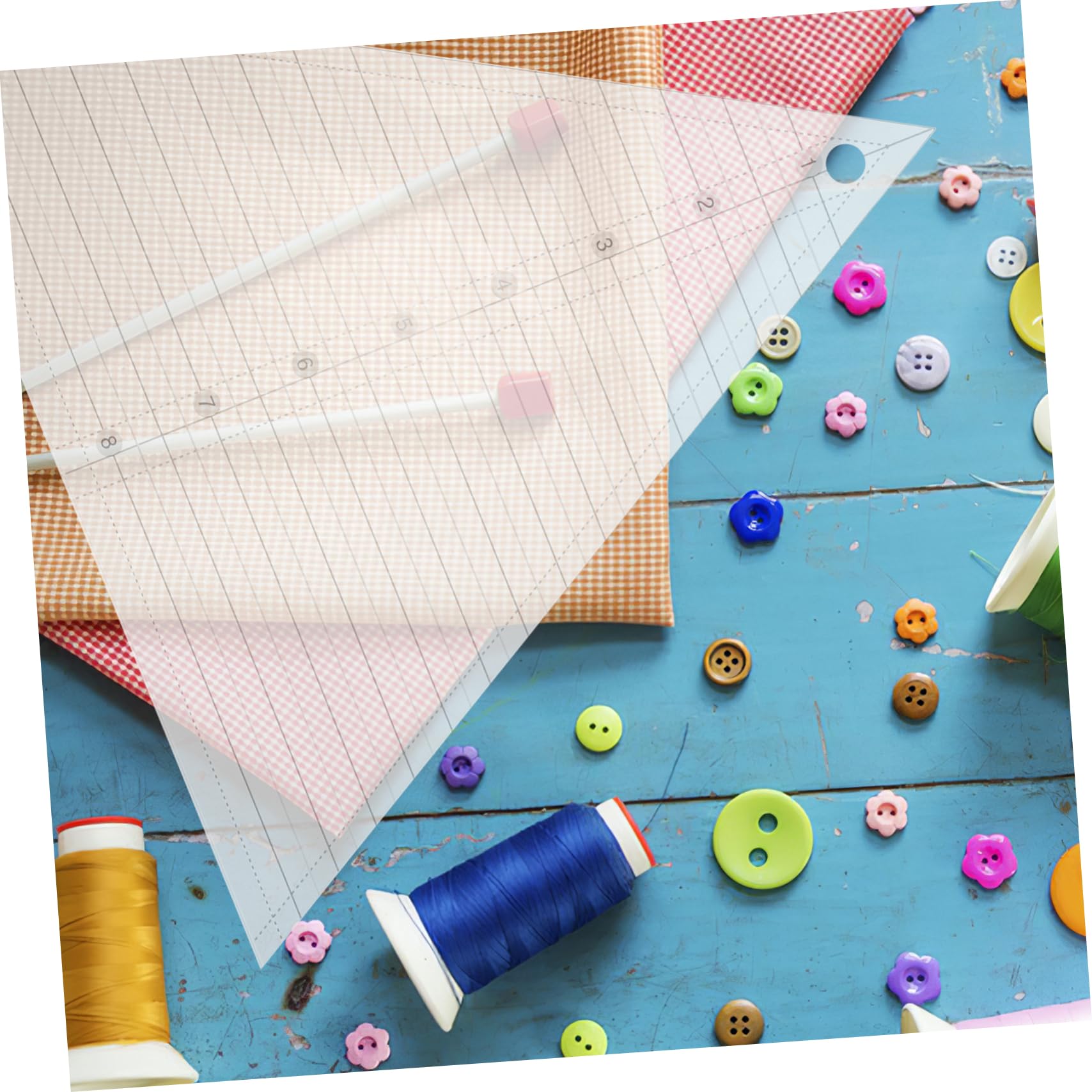 Housoutil 3 Stück Quilting Lineal Stabiles Patchwork Schneiderlineal Vielseitige Nähschablone für Präzises und Quilten für DIY Projekte