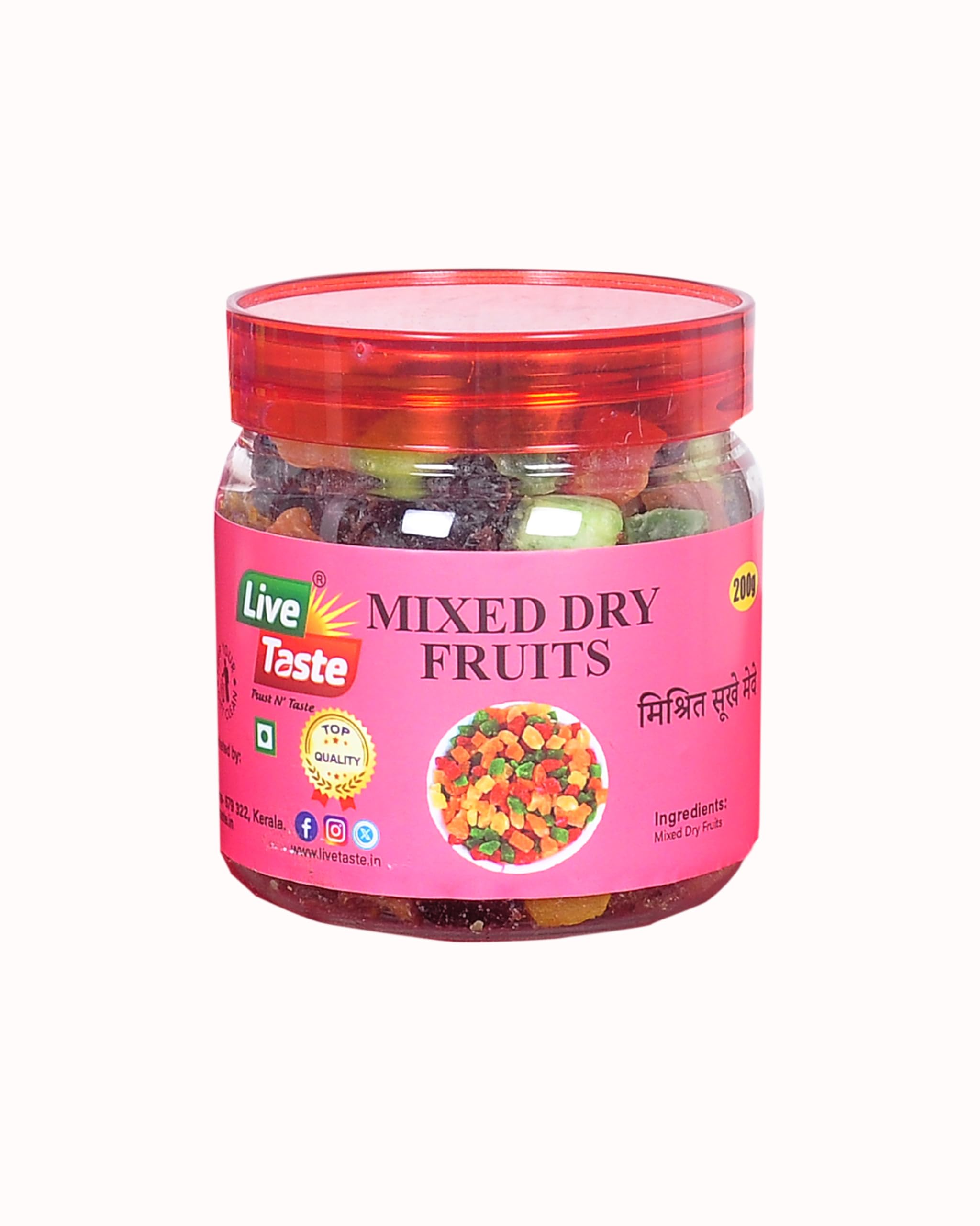 LIVE TASTE Mixed Dry Fruits | Assorted Nuts & Dried Fruits | Healthy Snack Combination with Almonds, Cashews, Pistachios & Raisins | Rich in Protein Fiber & Antioxidants | Ideal for Daily Snacking, Festive Gifting, Cooking & Baking-image-44
