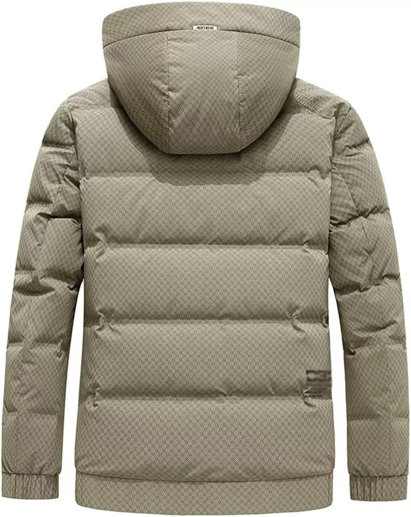SMEJS ダウンジャケット メンズ 冬 暖かい 増厚プリント フルプリント ショートジャケット メンズ (Color : A, S