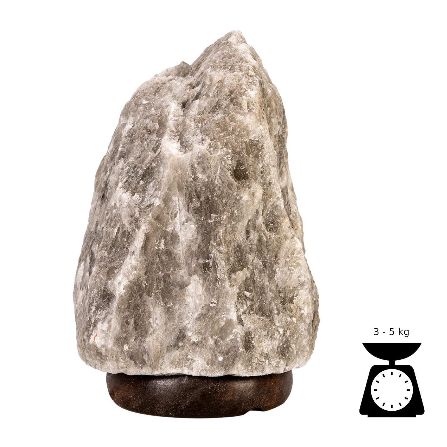 Lampada di cristallo di sale, Lampada di sale dell'Himalaya, Naturale e unica, Varie dimensioni trasversali e longitudinali, Un'elegante composizione fatta di sale dell'Himalaya (Rosa, 9-11kg