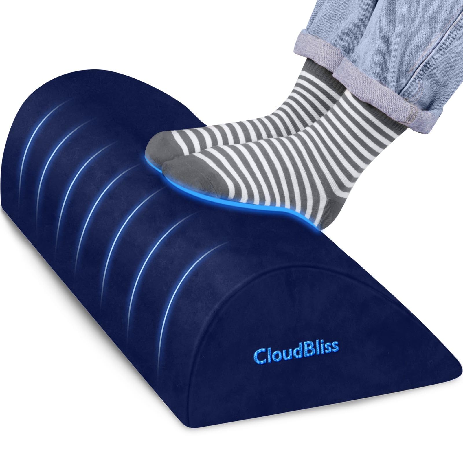 CloudBliss fußstütze blau-l