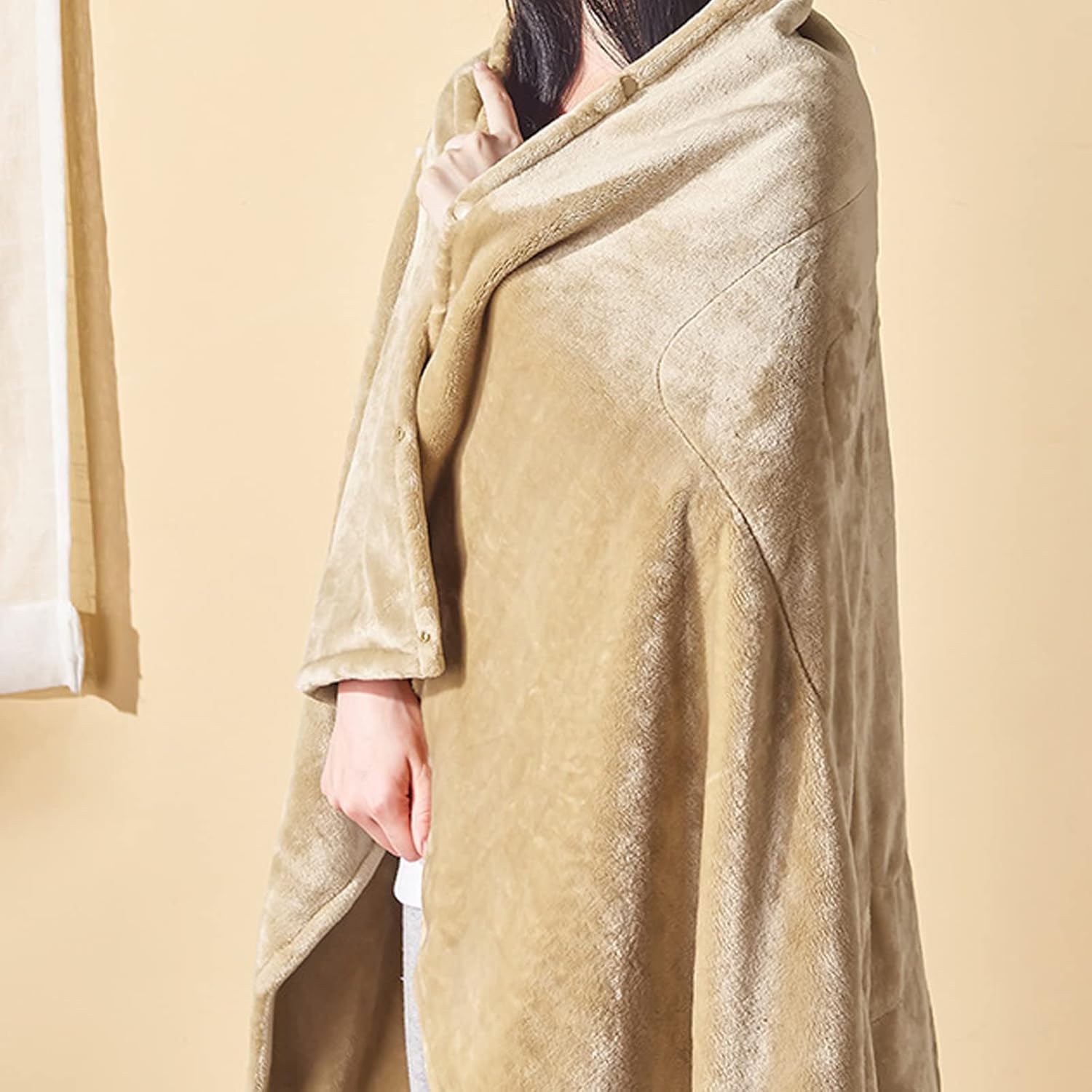 GREENWISH USB Heated Shawl Heated Blanket Electric Lap Blanket Throw Flannel Pad Warm Knee Foot Shawl for Winter Home Office Car, 55 X 32 Inch, Washable