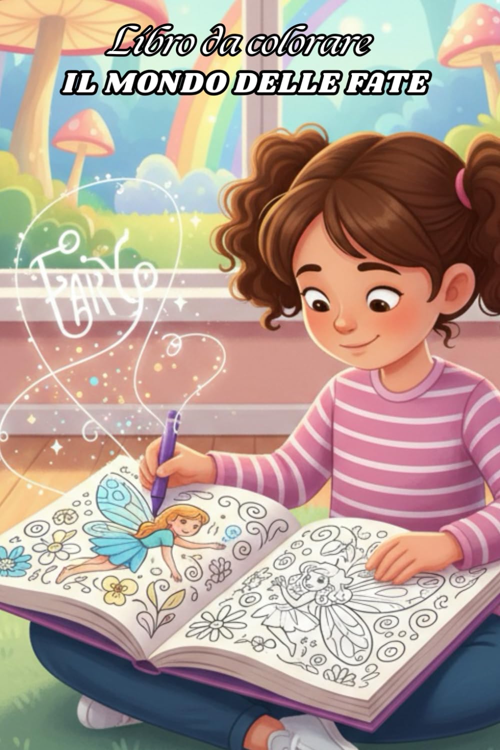 Libro da colorare per bambine - Il Mondo Delle Fate