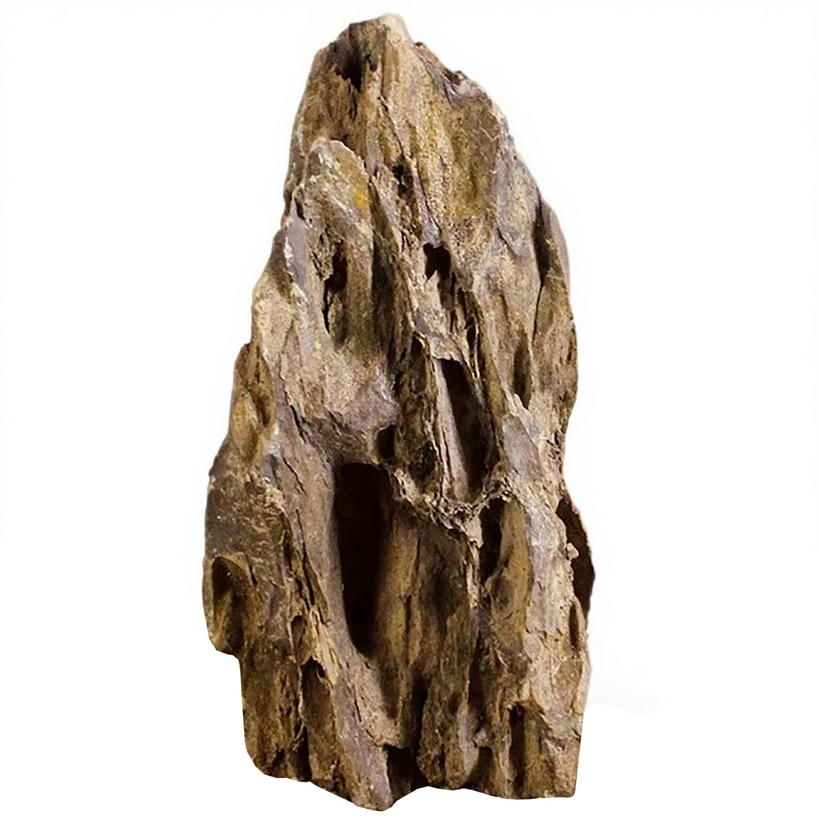 Roca porosa falsa, paisaje decorativo de acuario con base de corte plano, para pecera, terrario, bonsái y paisajismo acuático