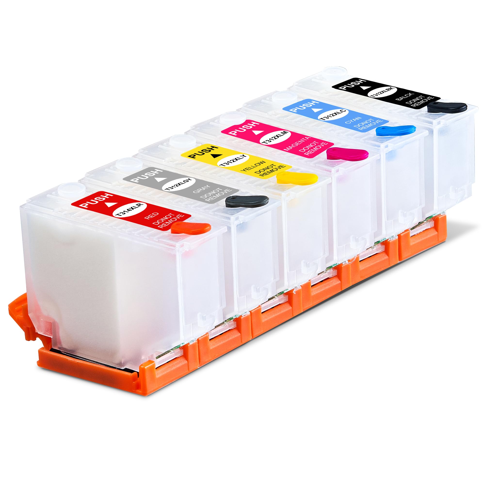 KiteiHiry KHY 312XL Empty System Ciss Refillable Ink Cartridge Kit XP-15000 NO Chip Sublimation Ink Cartridges Kit Remanufactured with XP-15000