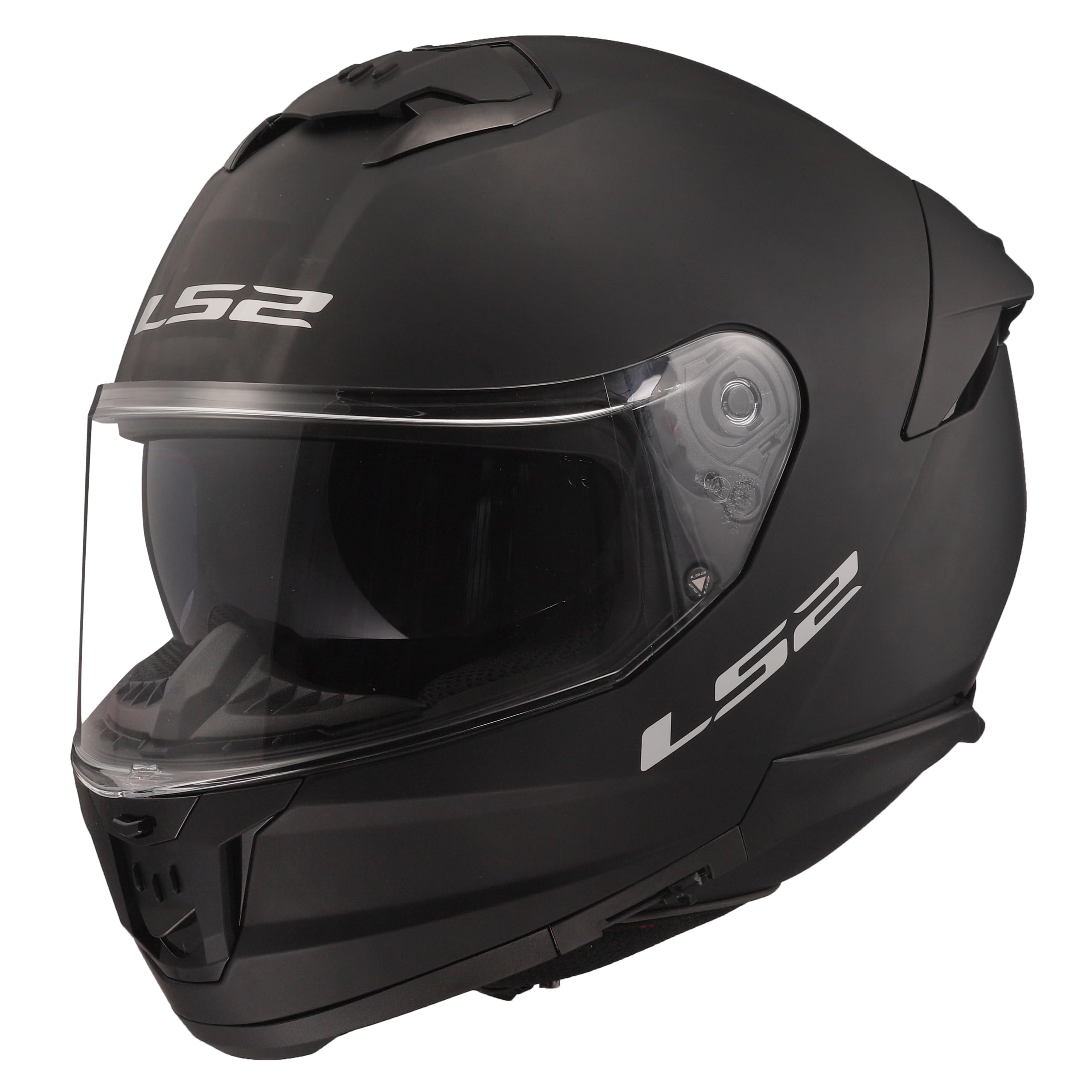 FF808 Stream II Matt Black Dual Visor Full Face Motorcycle Helmet (L) 59-60cm