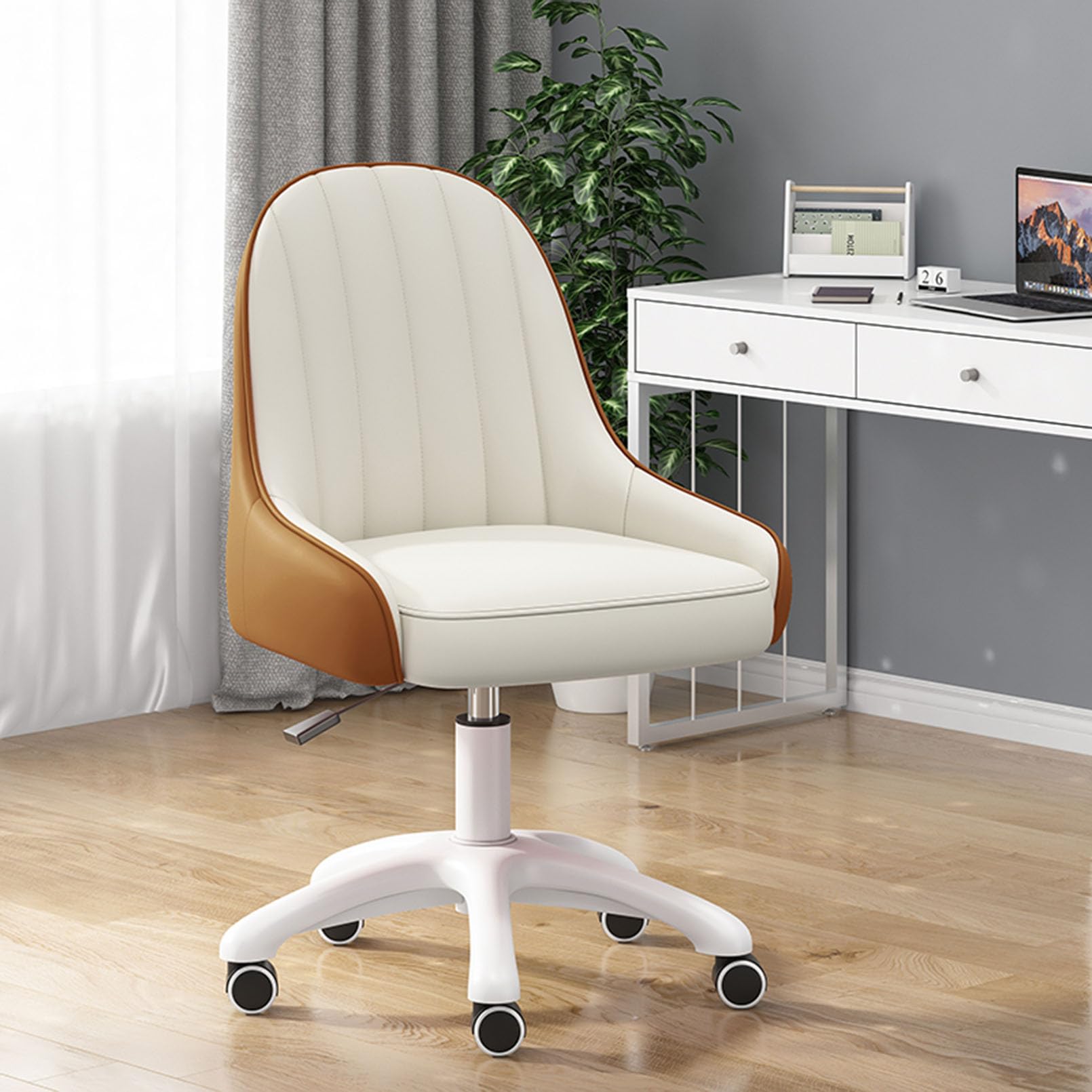Chaise de bureau en cuir PU à haut dossier et fauteuil de direction réglable