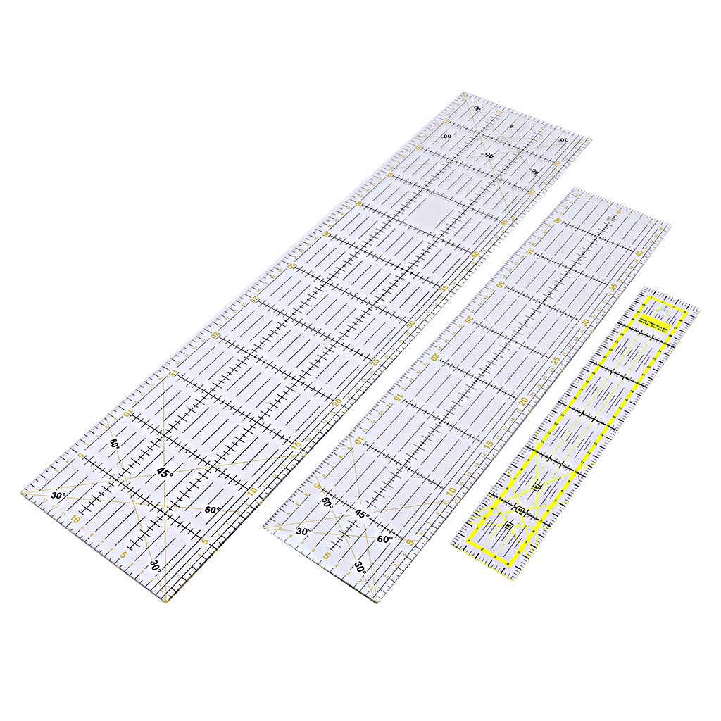 30/45 / 60cm Quilting Cucito Patchwork Righello Utensile da Taglio Spesso Trasparente Fai da Te