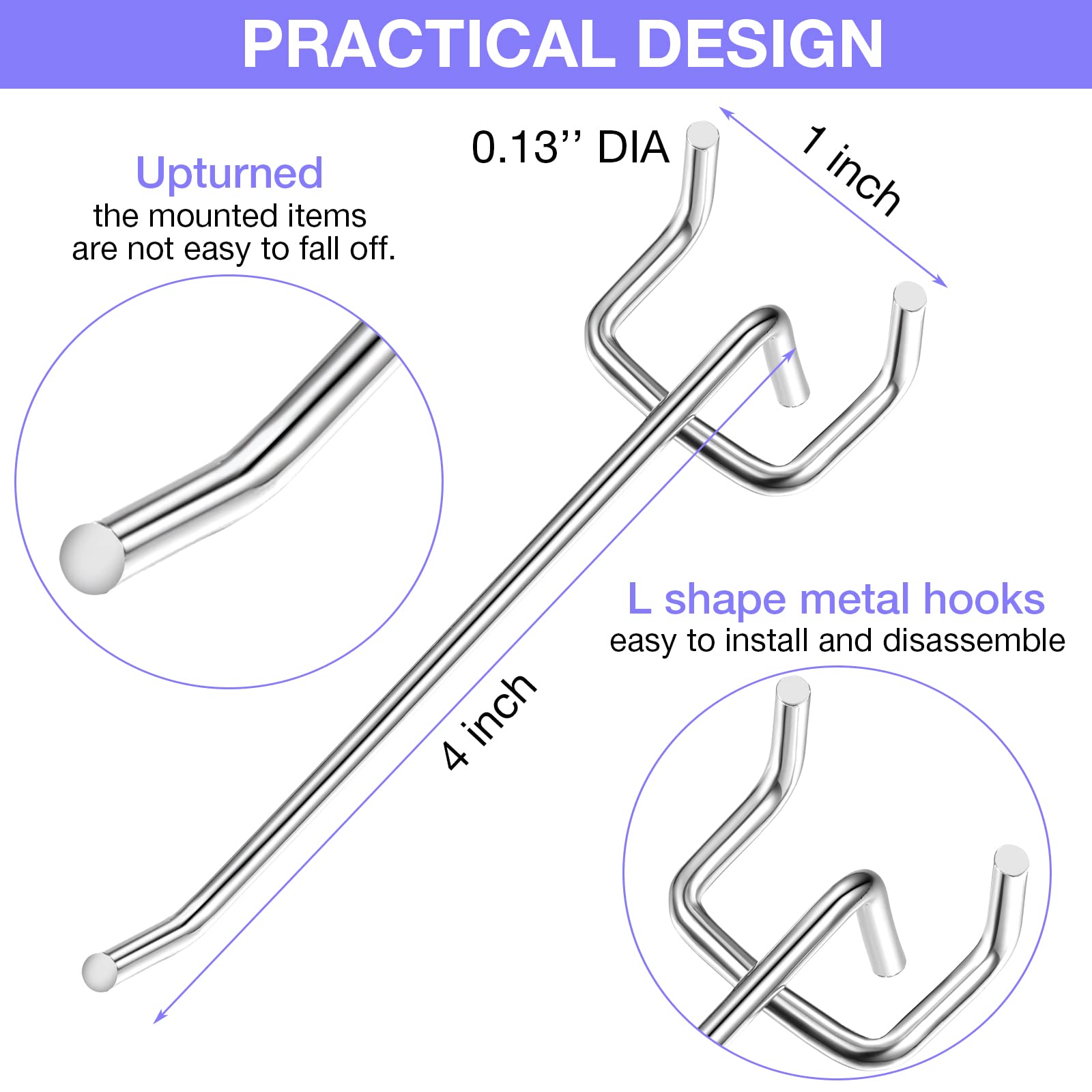 150 Pegboard Hooks - Organize Your Tools & More -2 150 Pegboard Hooks - Organize Your Tools & More -2