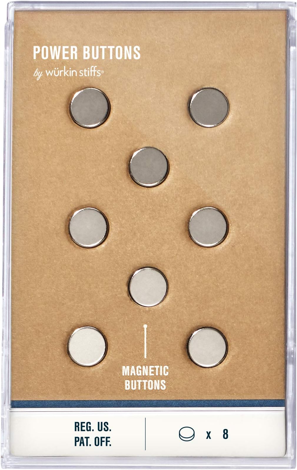 Wurkin Stiffs 8 Magnetic Power Buttons - Collar Stays