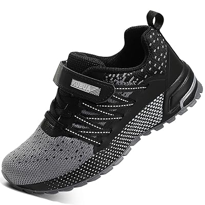 KUBUA Kids Sneakers for Boys Girls Running Tennis Shoes Lightweight Breathable Sport Athletic