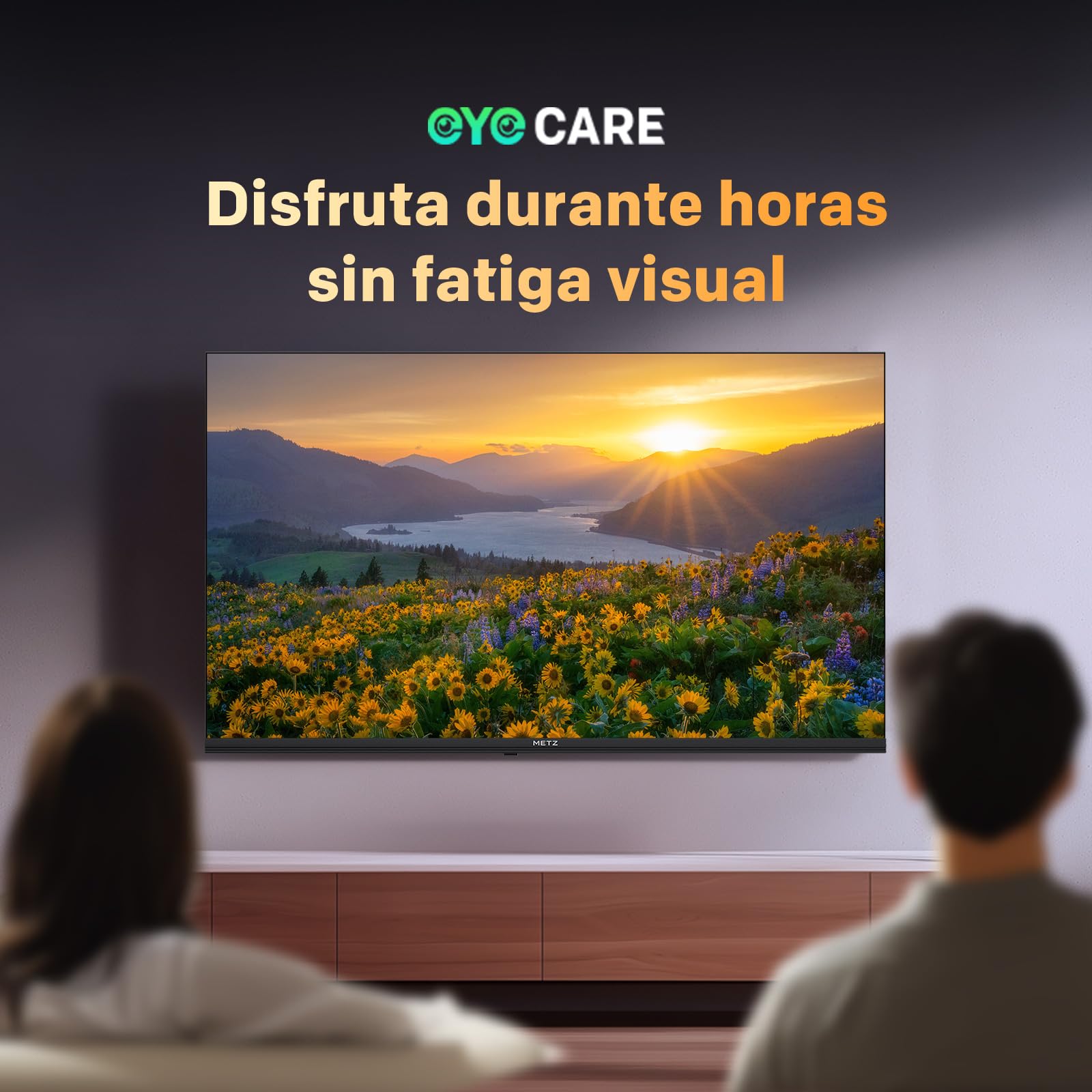 Metz TV 40 Pulgadas Smart TV, Televisor 40” QLED, HDR10, Dolby Audio, Chromecast Integrado, WiFi, Bluetooth 5.1, HDMI 2.1, DVB-T2/S2/C, Ci+, 40MQH7000Y (Modelo 2026)