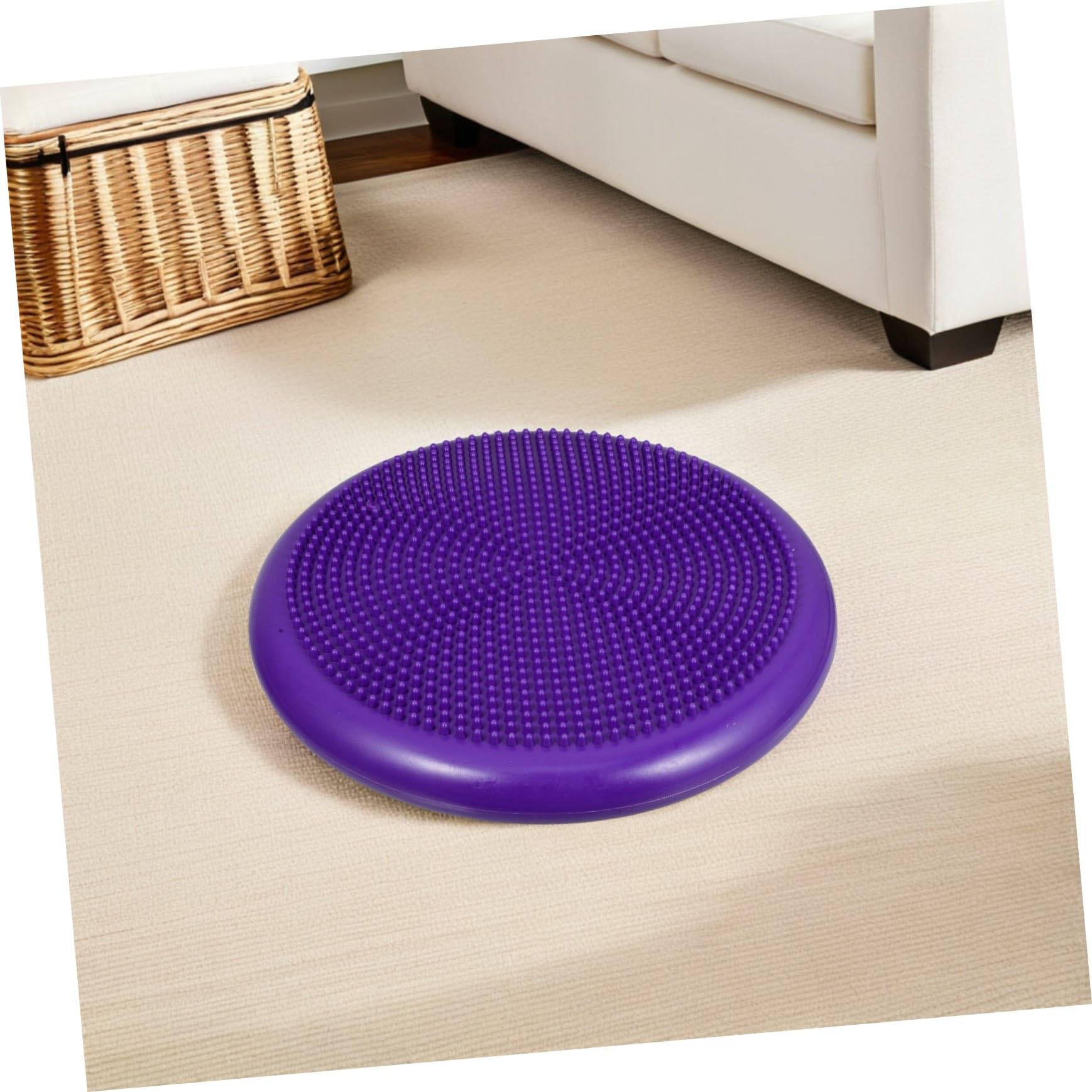 SUPVOX Cuscino Gonfiabile Balance Disc in Pvc Pompa a Mano, Tappetino per Yoga e Fitness, Migliora L'equilibrio la Postura, per Ginnastica in Casa