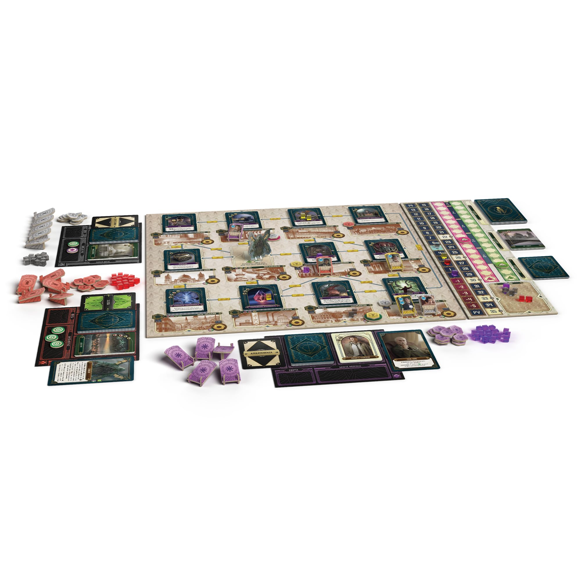 Asmodee – Cthulhu: Dark Providence – Revela la Oscura conspiración Entre Estrategia y Misterio – Juego de Mesa competitivo de Cartas y Control – 1-4 Jugadores – 14+ años – Edición en Italiano